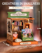 Rolife DIY Mini Building House Miniature Kit-The Muse Bookshop, Miniature - Image 7