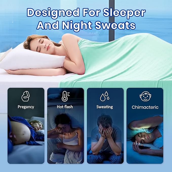 Topcee Cooling Blanket Throw- 50"x60" Summer Cooling Throw Blanket - Image 4