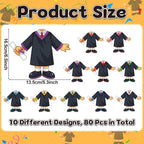 gisgfim 80Pcs Graduation Gown Cutouts Graduation Bulletin Board Decorations - Image 2