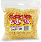 Hygloss 4 oz Curly Doll Hair for Crafts Blonde- Premium Synthetic Hair for Doll by HyglossProductsInc