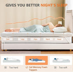 DUMOS 2 Inch Gel Memory Foam Mattress Topper King Size, Cooling Breathable - Image 6