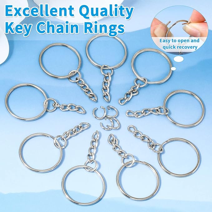 PAXCOO 150Pcs Split Key Chain Rings - Image 5