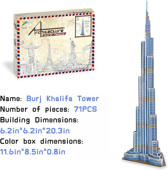 Architecture World Famous of 3D Puzzle.Build Your Own Collection of 17 Global - Image 5