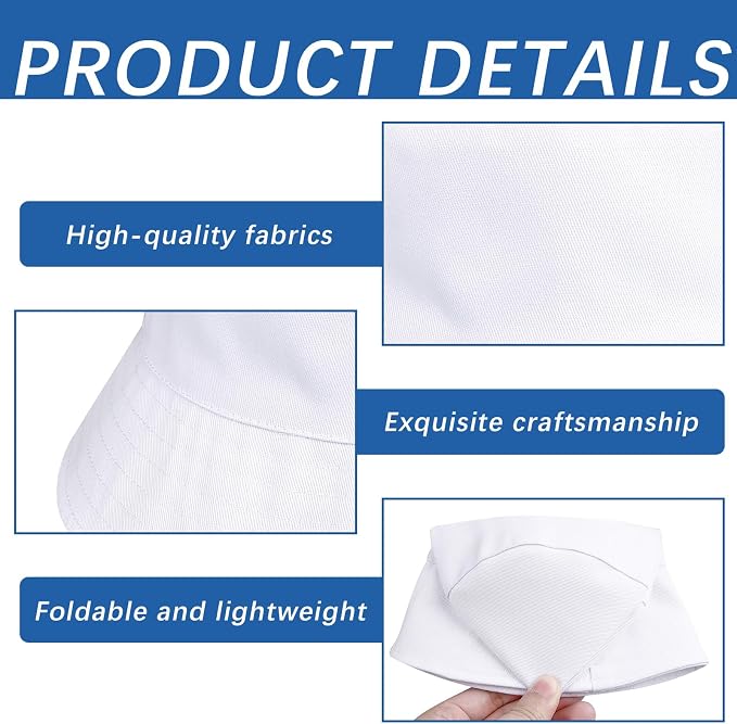 Bucket Hats Bulk Solid Color DIY Blank Hat Bucket Hats - Image 3