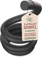 The Foamory's No Waste Full Round EVA Foam Dowel. 30mm x 2M Length. High-Density by TheFoamory