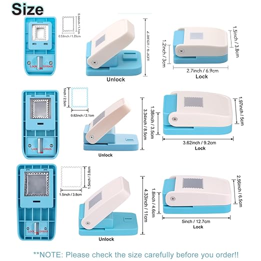 BAOFALI 3Pcs/Set Stamp Punch, 0.6 x 0.5 inch, 1 x 0.8 Inch, 1.5 inch - Image 2