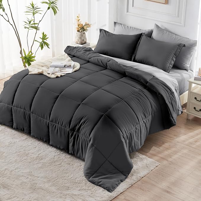 JOLLYVOGUE King Comforter Set, Ultra-Soft Bed in a Bag King Size 7 Pieces - Image 8