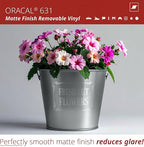ORACAL 631 Matte Silver Grey Metallic Vinyl Durable Roll Easy to Weed Permanent - Image 3