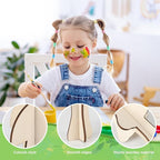 COCHIE DIY 3D Wood Crafts to Paint, Paintable Unfinished Wooden Slices - Image 3