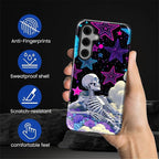 for Samsung Galaxy S25 FE Case, Skull Star Collage Pattern Glossy 2 in 1 - Image 5