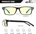 ANYLUV Blue Light Glasses Men Woman, Eye Strain Relief Eye Protection - Image 4