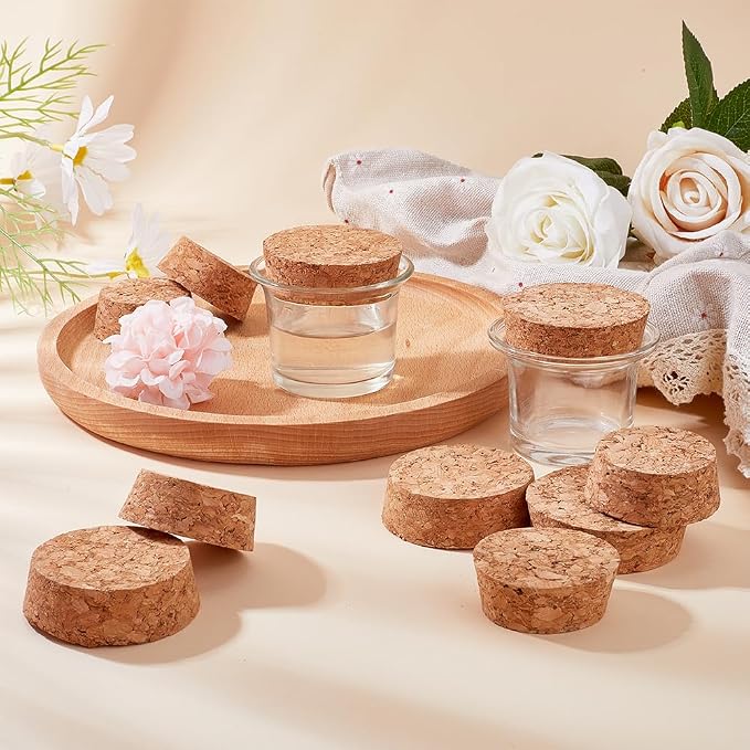 GORGECRAFT 10PCS 2 Sizes Large Wooden Tapered Cork Plugs 1.5 to 1.9 Inch - Image 4