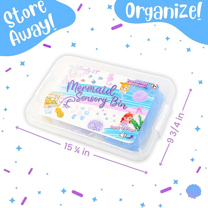 38 PCS Mermaid Sensory Bin - Image 3
