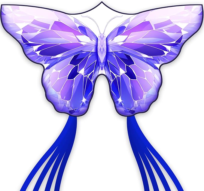 SGftre Golden Butterfly Design Kites ，Outdoor Work Colorful Kite Long by SGftre