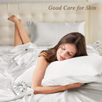 Queen Satin Pillowcase for Hair 2pc, Similar to Silk Pillow Cases, Easier Care - Image 2