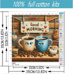 niurenmaoyi Coffee Cups Stamped Cross Stitch Kits - Image 2