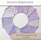 Cotton Satin Patchwork Fabric Panel – 35 Designs, 20×20 cm Squares, Single - Image 3