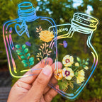 91 Pcs Homemade Bookmarks Kit, Colorful Sprout Bookmark and Pressed Flower by Unknown