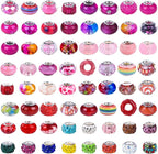 Aipridy Assortment European Large Hole Beads Spacer Beads Rhinestone Craft Beads - Image 3