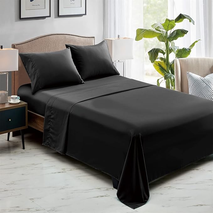 FreshCulture King Flat Sheets Only, Soft Microfiber Bedding Sheets - Image 6