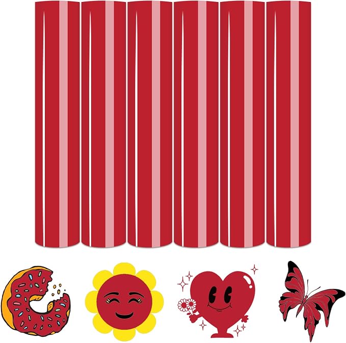 Tintnut Teaberry Color Heat Transfer Vinyl, easy cut & weed, stretch washable by Tintnut