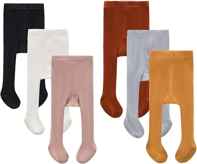 CECORC Baby Girls Tights Toddler Cable Knit Leggings Thick Cotton Infant Stockings Pantyhose 1-10T