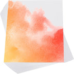 PATIKIL 100 Pcs Pure Cotton Watercolor Paper 140lb/300 GSM Water Coloring Paint by PATIKIL