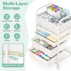 4 Drawer Rolling Storage Cart - Image 3