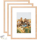 8x10 Picture Frame, OAK Wood Photo Frame 5x7 by ATOBART