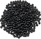Gxueshan 1000 Pcs Acrylic Black Pony Beads 6x9mm Large Hole Pen Hair Kandi - Image 6
