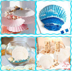 8 PCS Clam Shells for Crafts, Large Seashells for Crafts, Themed Party and Home - Image 5