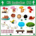 114 Pcs Miniature Fairy Garden Accessories Kit Resin Elves Animal Figurines - Image 3