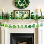 36PCS Wooden Shamrock Ornaments to Paint St. Patrick's Day Decorations - Image 3