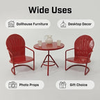 6 PCS Miniature Bistro Table & Chairs Set - Image 5