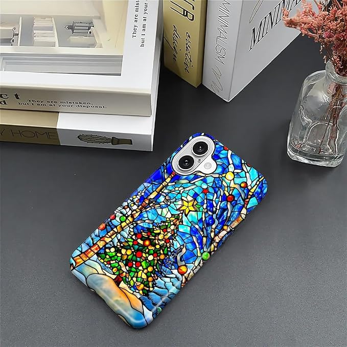 Case for iPhone 16, Scratch Resistant Hybrid Double Layer Hard Shell，Christmas - Image 5