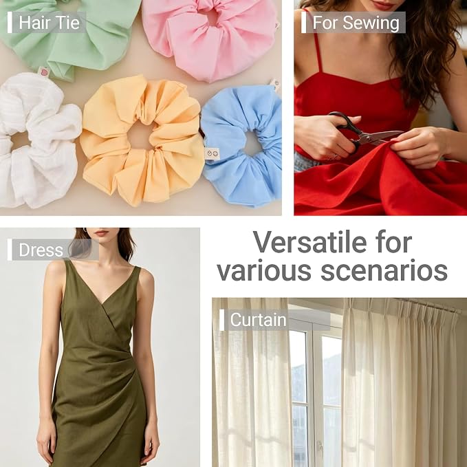 100% Combed Cotton Fabric by The Yard, 66 inches Wide, Premium Soft Breathable - Image 5