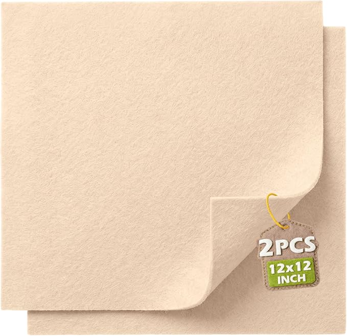 Nude Tones Soft Felt Sheets for Crafts, 1.6mm Thick, Handmade Crafts, DIY by Grainear