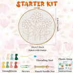 BEUNITONE 2PCS Flower Punch Needle Kit - Image 2
