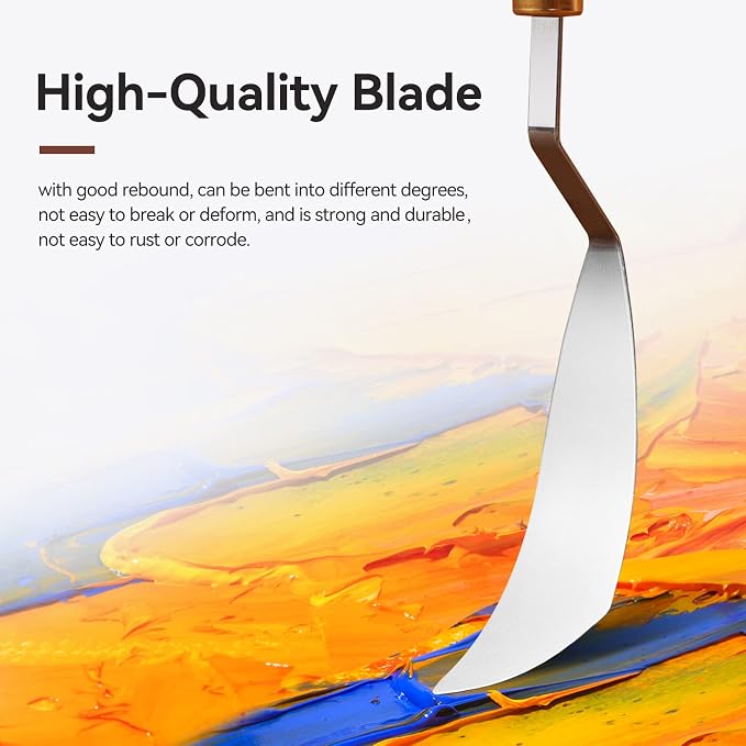 2 Pieces Palette Knife Set Stainless Steel Spatula palette knife - Image 5