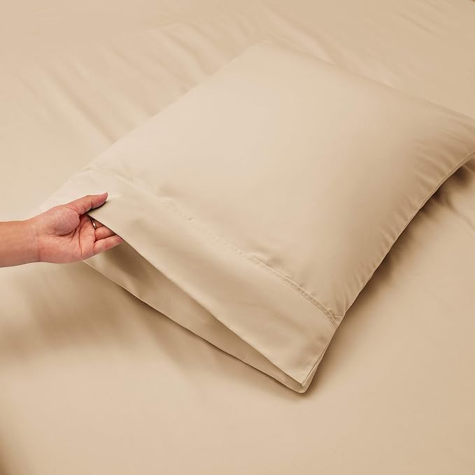 Hearth & Harbor Luxury Soft 6 Piece Bed Sheet Set Extra Deep Pocket Fitted - Image 7