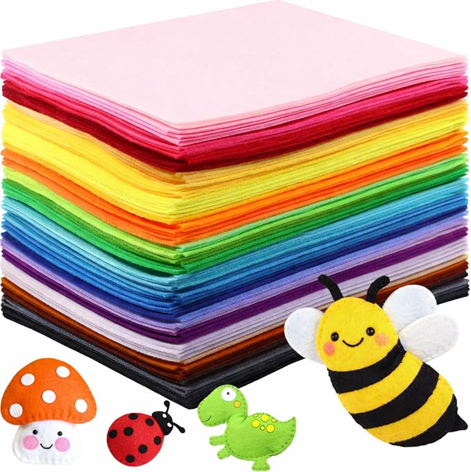Reginary 120 Pcs 12 x 16 Inch Felt Sheets Bulk by Reginary