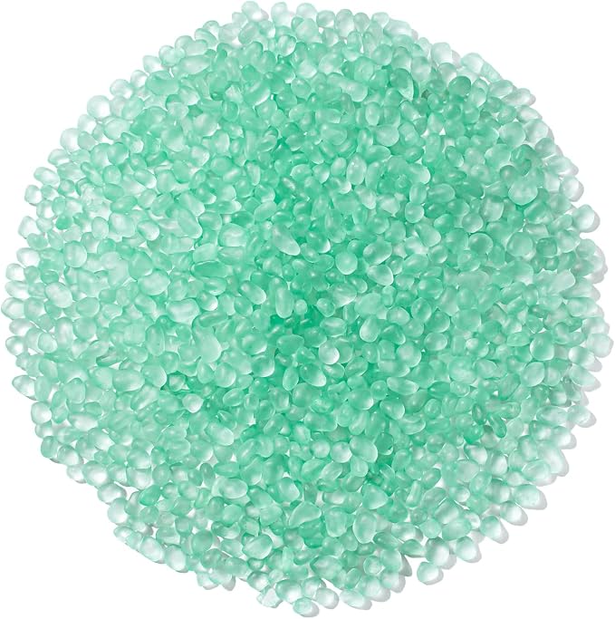 Keedolla Mint Green Sea Glass Stones Frosted Glass Pebbles Gemstones by Keedolla
