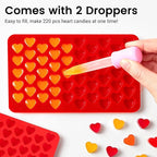 JOERSH Heart Candy Molds, 220 Cavities, Non Stick, - Image 5