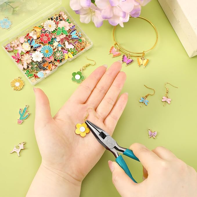 MARFOREVER 120 PCS Flower Butterfly Charms - Image 5