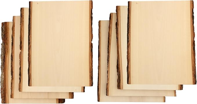 Foggy Bottom Woodworks LLC Premium Basswood Live Edge Wood Planks, Value Pack - Image 4