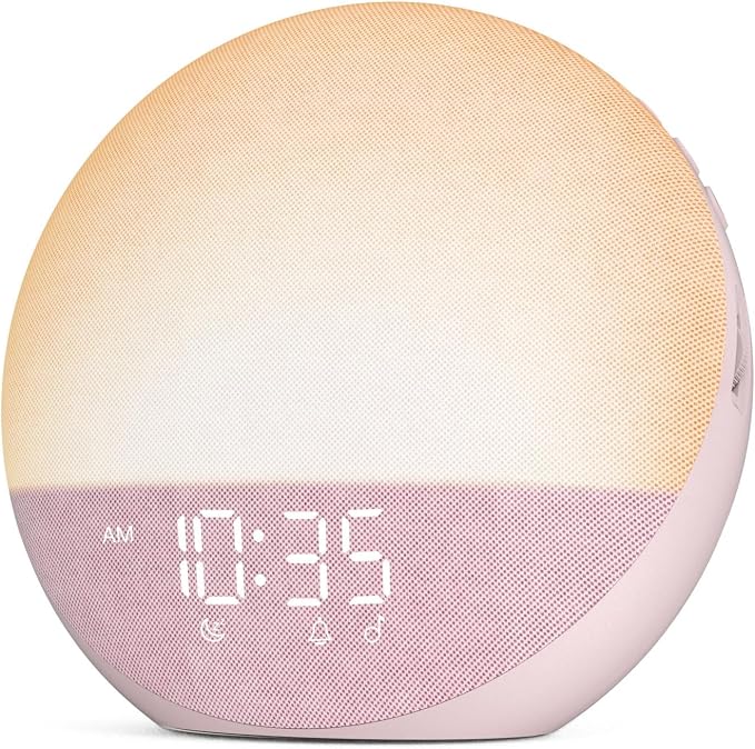 Odokee Sunrise Alarm Clock White Noise Machine: Natural Wake Up Light by Odokee
