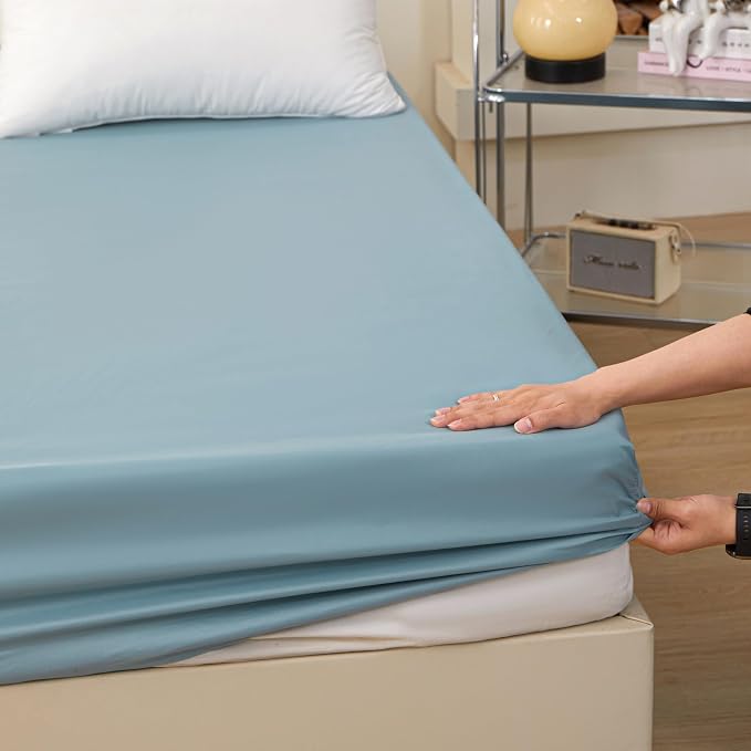 Bedding Queen Size Fitted Sheet Only- Bottom Matress Fitted Sheet-Fits 15inches - Image 5