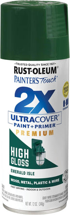 Rust-Oleum Painter's Touch 2X Ultra Cover Spray Paint, Emerald Isle | Indoor by Rust-Oleum