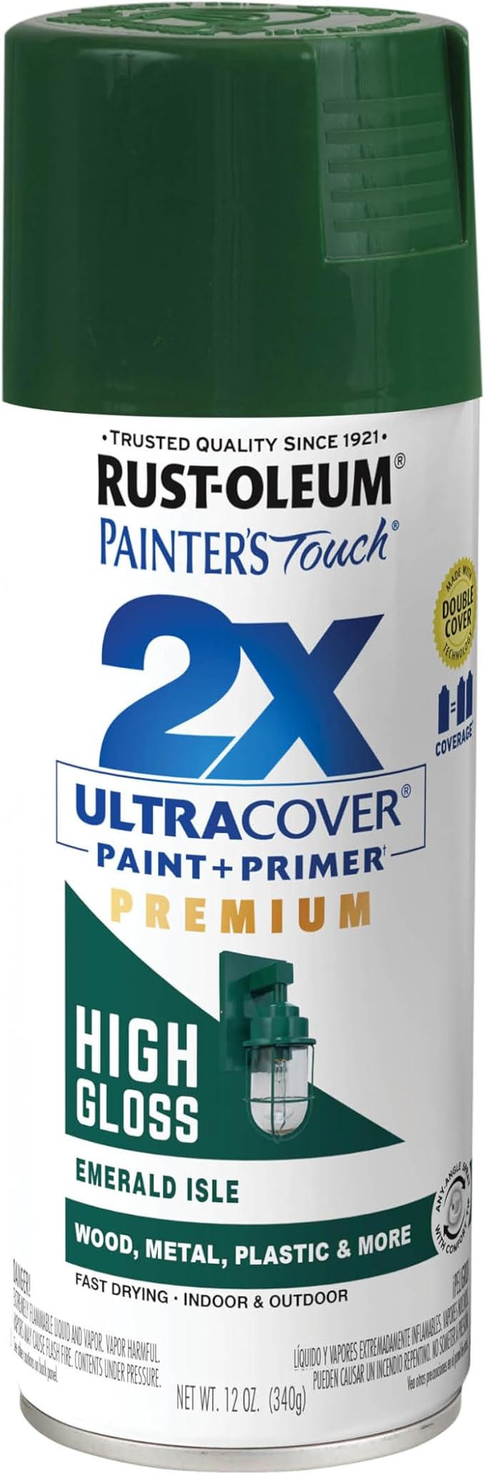 Rust-Oleum Painter's Touch 2X Ultra Cover Spray Paint, Emerald Isle | Indoor by Rust-Oleum