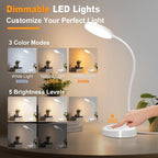 15W LED Desk Lamp with USB Charging Ports – Dimmable Table Lamp with 3 Color - Image 2